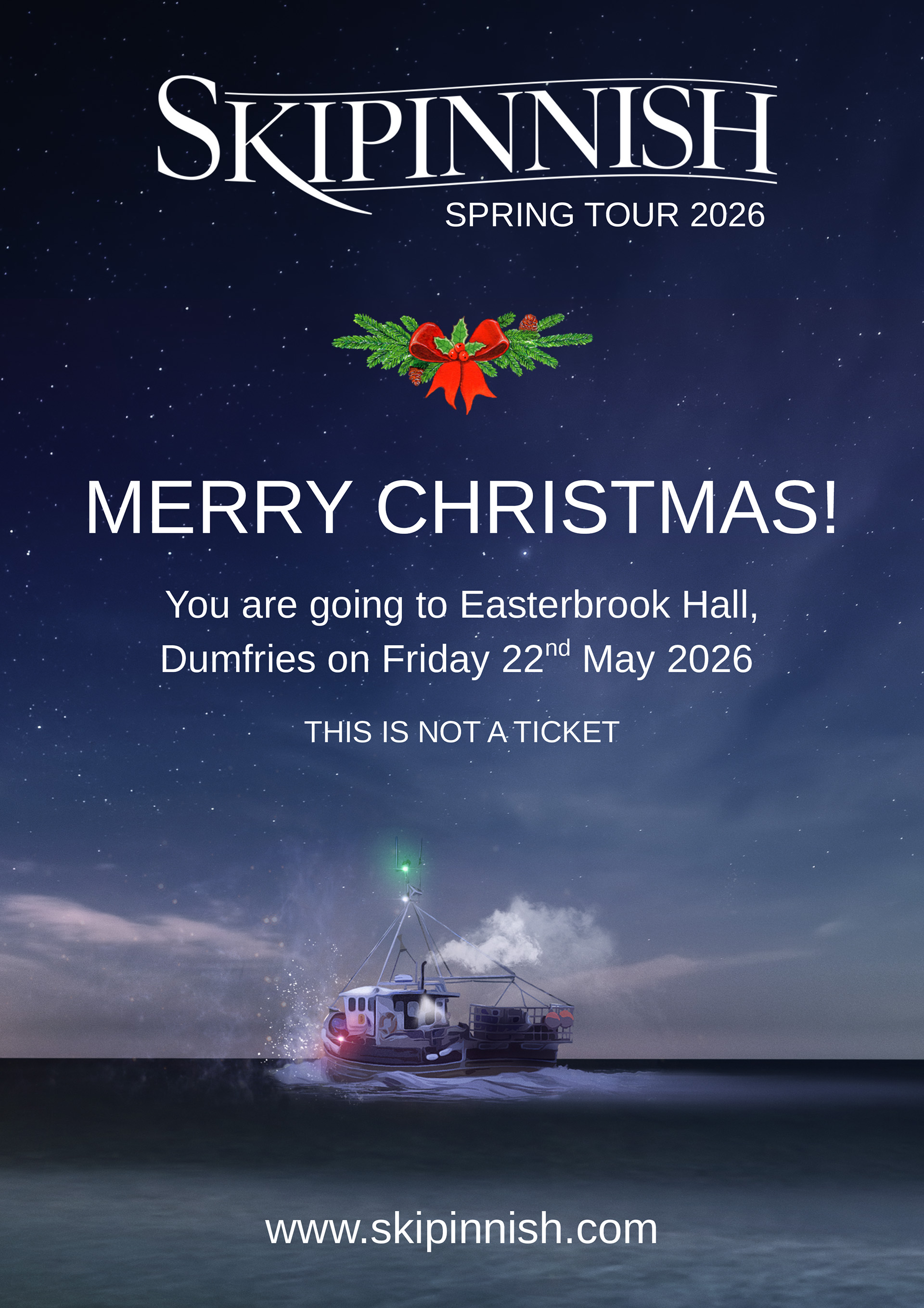 Skipinnish at Easterbrook Hall Dumfries